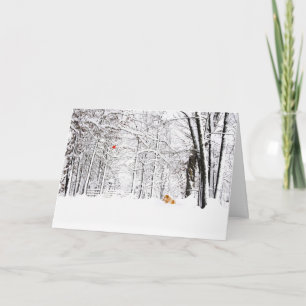 Cartes Pour Fêtes Annuelles Noël blanc et or
