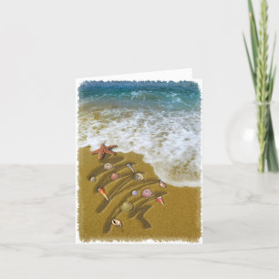 Cartes Pour Fêtes Annuelles Noël blanchi sur la côte