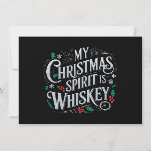 Cartes Pour Fêtes Annuelles Noël Boire Whiskey Amateurs Boire Boire Boire Boir
