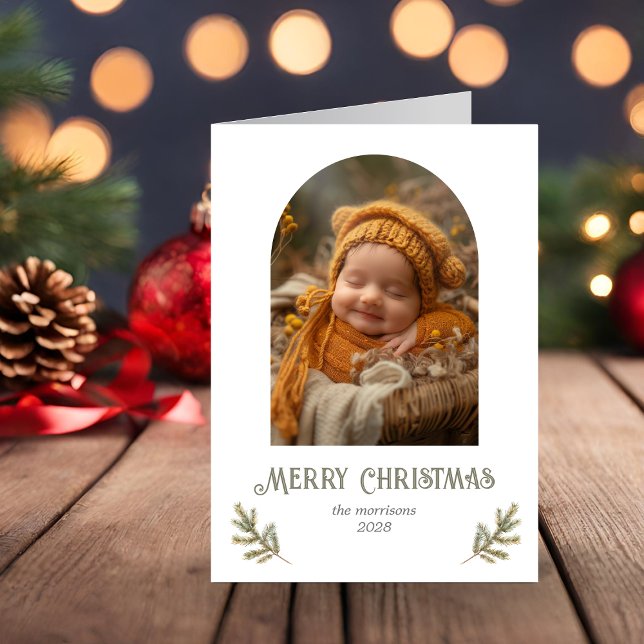 Cartes Pour Fêtes Annuelles Noël boisé rustique (Créateur téléchargé)
