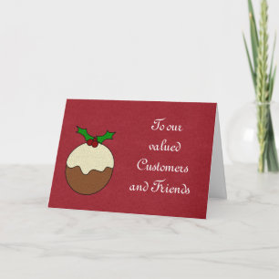 Cartes Pour Fêtes Annuelles Noël bonnes fêtes aux clients et aux clients