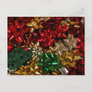 Cartes Pour Fêtes Annuelles Noël Bows colorés Festive vacances