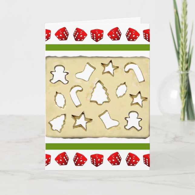 Cartes Pour Fêtes Annuelles Noël Bunco (Devant)