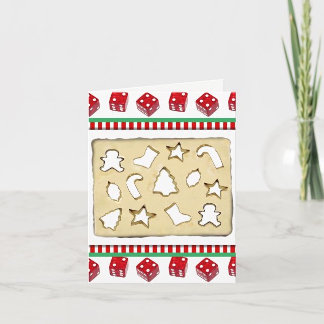 Cartes Pour Fêtes Annuelles Noël Bunco (Devant)