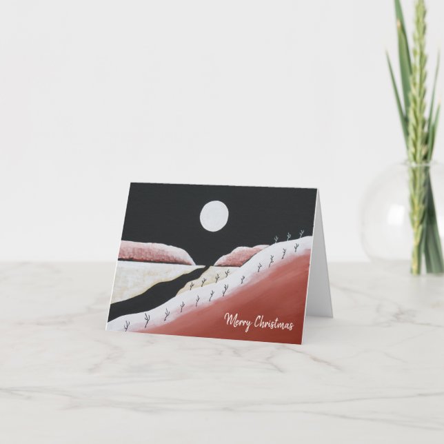 Cartes Pour Fêtes Annuelles Noël Cactus Désert Sud-Ouest (Devant)