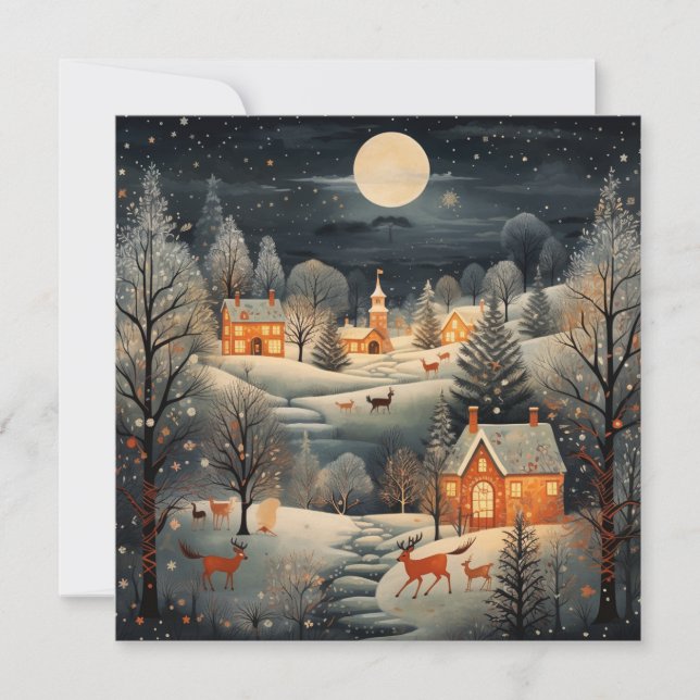 Cartes Pour Fêtes Annuelles Noël calme et cosy (Devant)