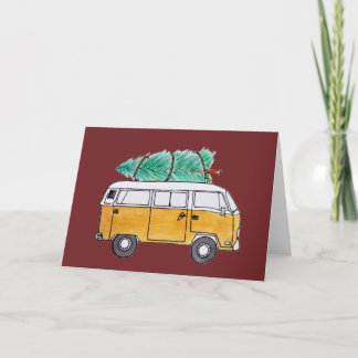 Cartes Pour Fêtes Annuelles Noël Campervan