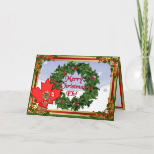 Cartes Pour Fêtes Annuelles Noël canadien