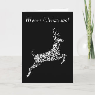 Cartes Pour Fêtes Annuelles Noël caracolant de motif de Young Buck de cerfs