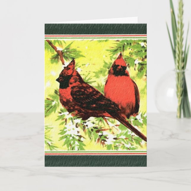 Cartes Pour Fêtes Annuelles Noël cardinal (Devant)