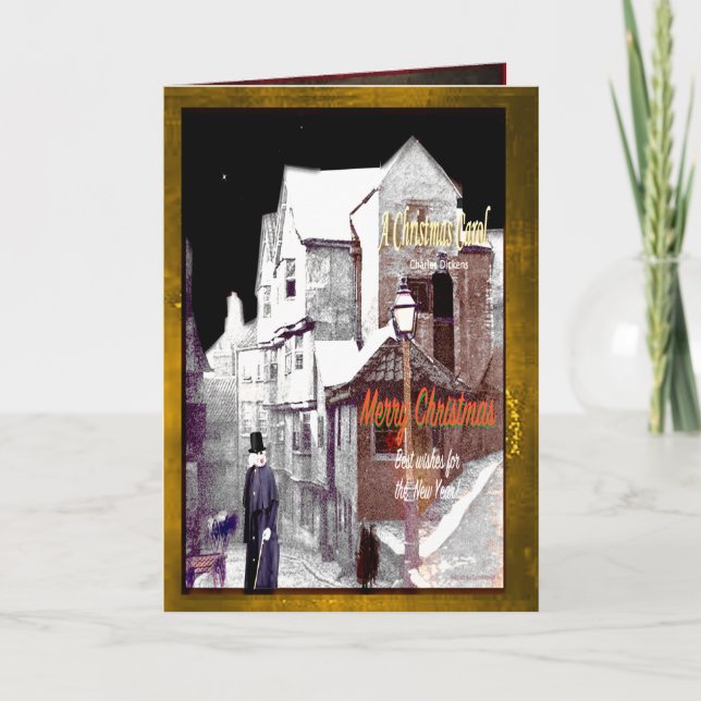 Cartes Pour Fêtes Annuelles Noël Carol Joyeux Noël (Devant)