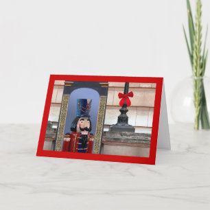 Cartes Pour Fêtes Annuelles Noël, Casse-Noisette Soldat au Palais, Bow Rouge