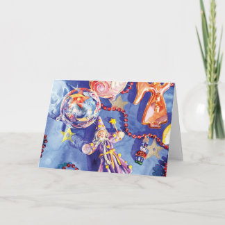 Cartes Pour Fêtes Annuelles Noël céleste