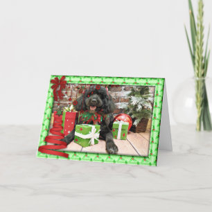 Cartes Pour Fêtes Annuelles Noël - Chien d'eau portugais - Lucy