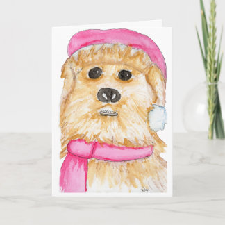 Cartes Pour Fêtes Annuelles Noël - Chien Père Noël