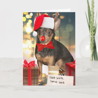 Cartes Pour Fêtes Annuelles Noël Chihuahua