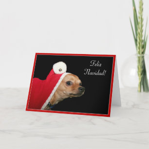 Cartes Pour Fêtes Annuelles Noël Chihuahua