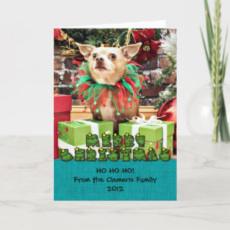 Cartes Pour Fêtes Annuelles Noël - Chihuahua - Miles