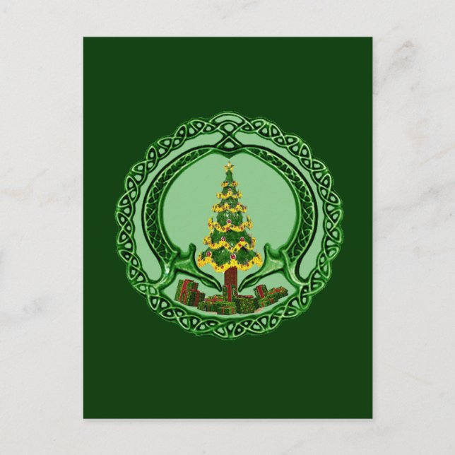 Cartes Pour Fêtes Annuelles Noël Claddagh (Devant)