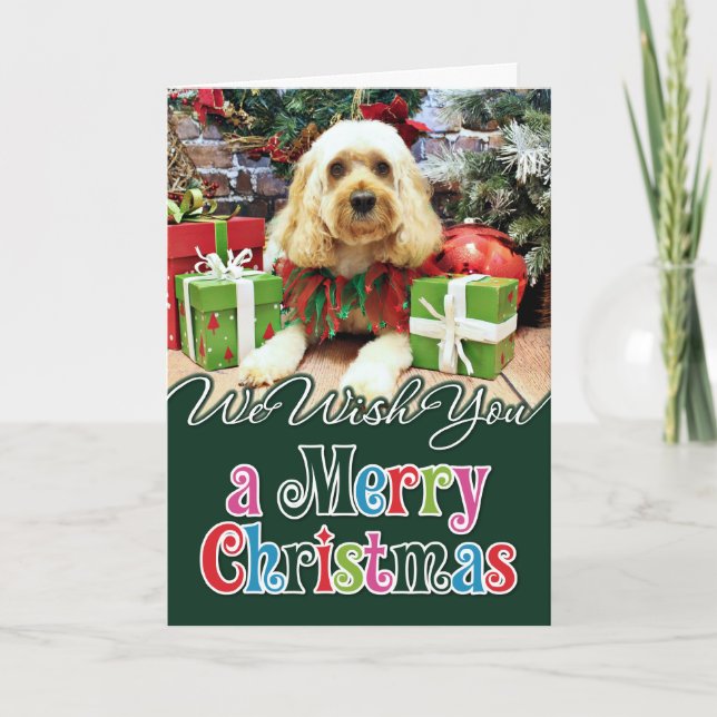 Cartes Pour Fêtes Annuelles Noël - Cockapoo - Buddy (Devant)