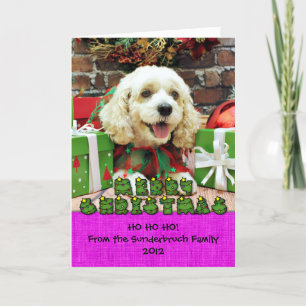 Cartes Pour Fêtes Annuelles Noël - Cockapoo - Clancy