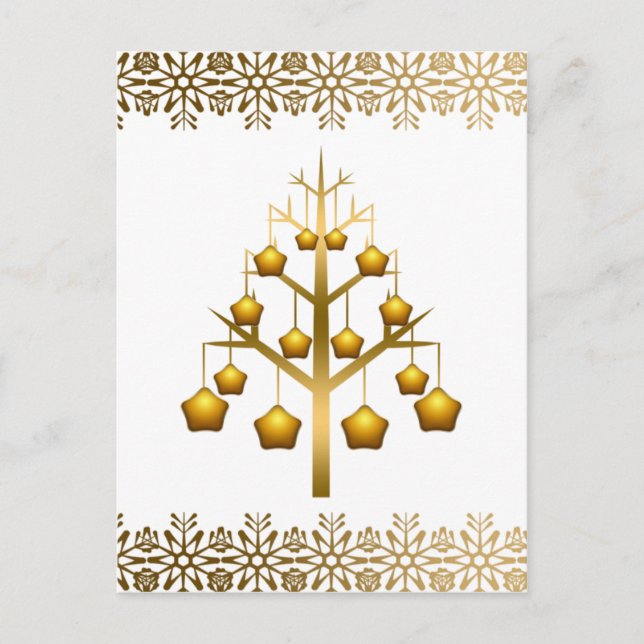Cartes Pour Fêtes Annuelles Noël Contemporain (Devant)