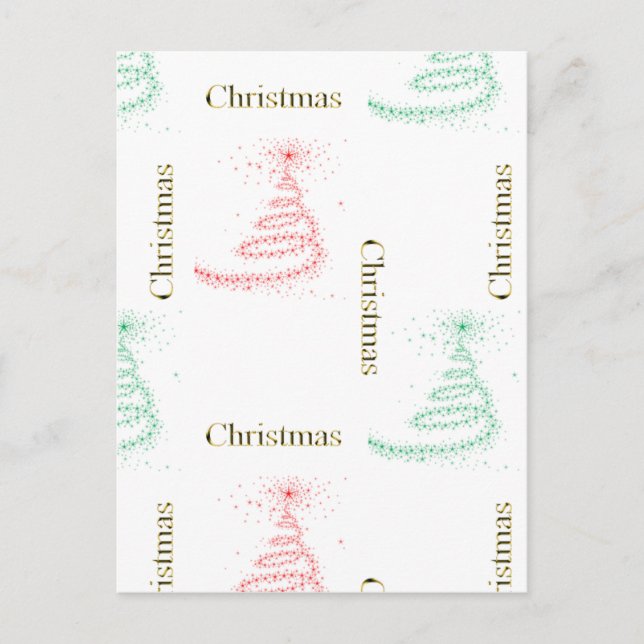 Cartes Pour Fêtes Annuelles Noël contemporain (Devant)