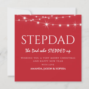 Cartes Pour Fêtes Annuelles Noël contemporain pour beau-père personnalisé