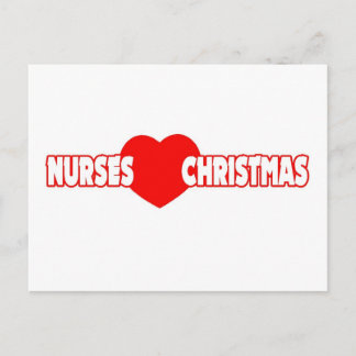 Cartes Pour Fêtes Annuelles Noël d'amour d'infirmières