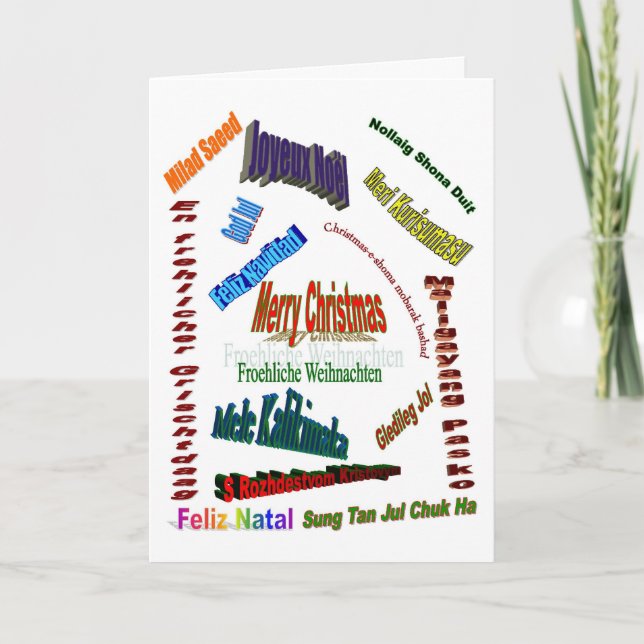 Cartes Pour Fêtes Annuelles Noël dans le monde (Devant)