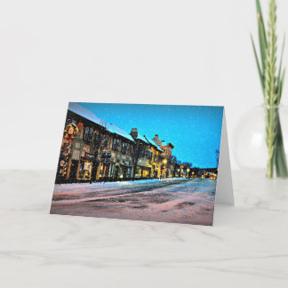 Cartes Pour Fêtes Annuelles Noël Dans Le Village