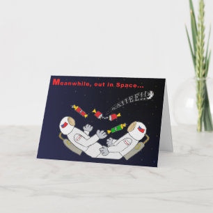 Cartes Pour Fêtes Annuelles Noël dans l'espace