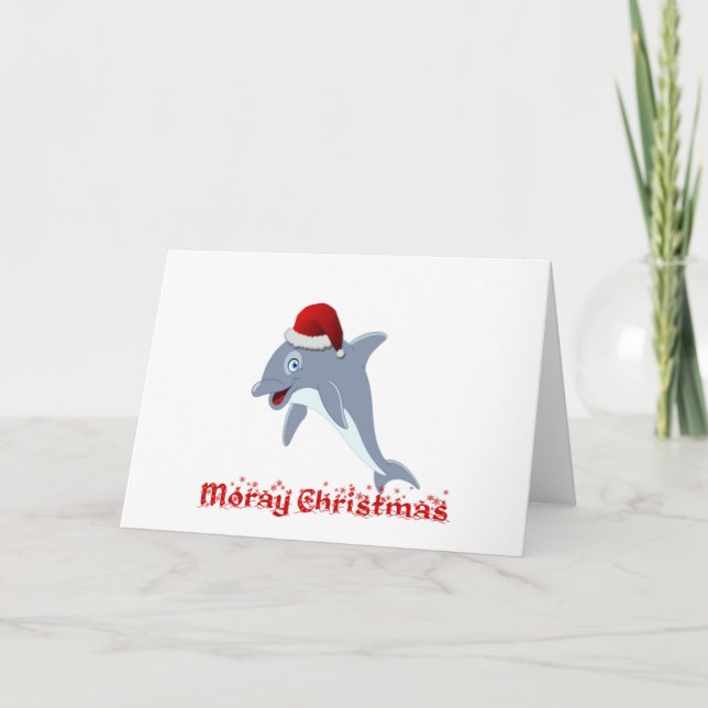 Cartes Pour Fêtes Annuelles Noël dauphin (Devant)