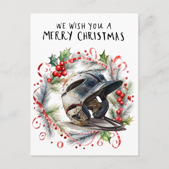 Cartes Pour Fêtes Annuelles Noël de baseball  (Devant)