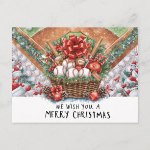 Cartes Pour Fêtes Annuelles Noël de baseball