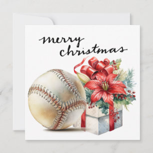 Cartes Pour Fêtes Annuelles Noël de baseball