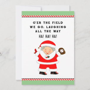 Cartes Pour Fêtes Annuelles Noël de baseball