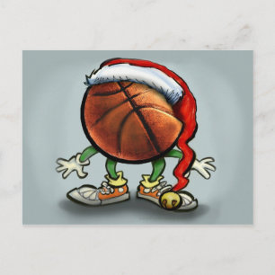 Cartes Pour Fêtes Annuelles Noël de basket-ball