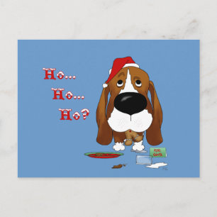 Cartes Pour Fêtes Annuelles Noël de Basset Hound