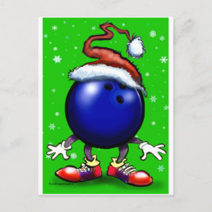 Cartes Pour Fêtes Annuelles Noël de bowling