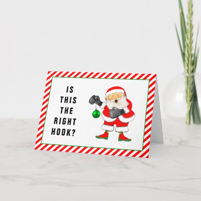 Cartes Pour Fêtes Annuelles Noël de boxe (Devant)