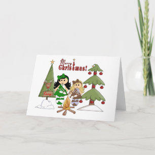 Cartes Pour Fêtes Annuelles Noël de camp