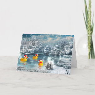 Cartes Pour Fêtes Annuelles Noël de canard