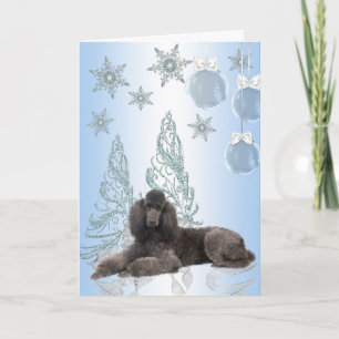 Cartes Pour Fêtes Annuelles Noël de caniche