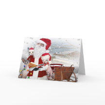 Noël de chaton de Sphynx avec Père Noël