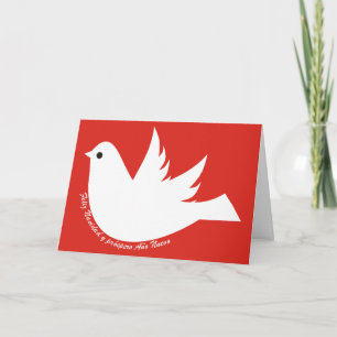 Cartes Pour Fêtes Annuelles Noël de colombe d'Año Nuevo de próspero de Feliz