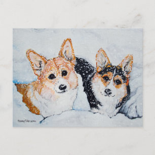 Cartes Pour Fêtes Annuelles Noël de Corgi