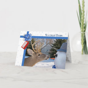 Cartes Pour Fêtes Annuelles Noël de Cousin
