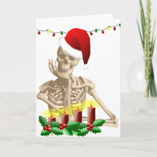 Cartes Pour Fêtes Annuelles Noël de crâne