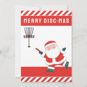 Cartes Pour Fêtes Annuelles Noël de Disc Golf